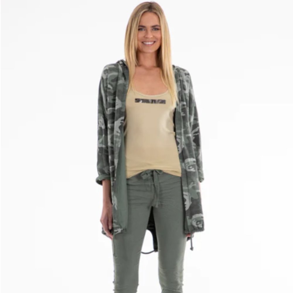MALIBU ROAD ARMY SWEAT JACKET